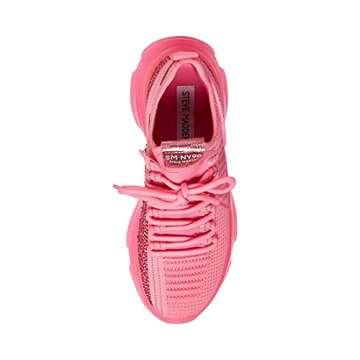 Steve Madden Women's Maxima Sneaker, Hot Pink, 8.5