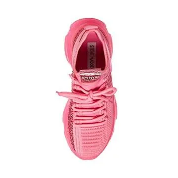 Steve Madden Women's Maxima Sneaker, Hot Pink, 8.5