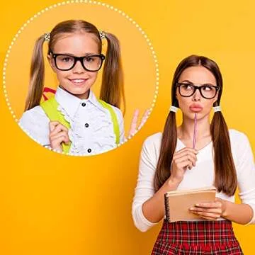 WILLBOND 4 Pieces Acrylic Ponytail Cuff Decorative Acetate Ponytail Holder Tortoise Shell Hair Cuff Hair Ties French Leopard Design Elastic Rubber Band Ponytail Accessories Women(Sweet Color)