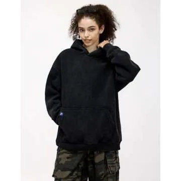 Aelfric Eden Black Oversized Hoodie - Vintage Style & Comfort