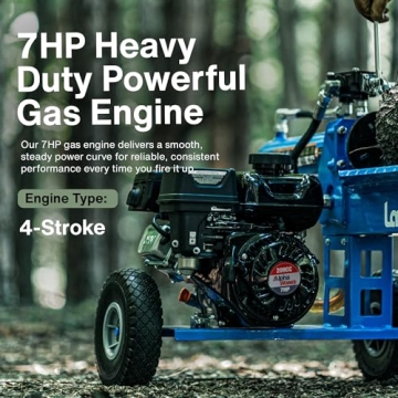 Portable 20 Ton Landworks Log Splitter for Efficient Wood Splitting