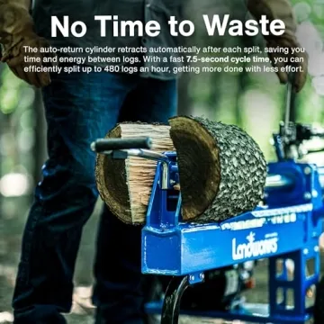 Portable 20 Ton Landworks Log Splitter for Efficient Wood Splitting