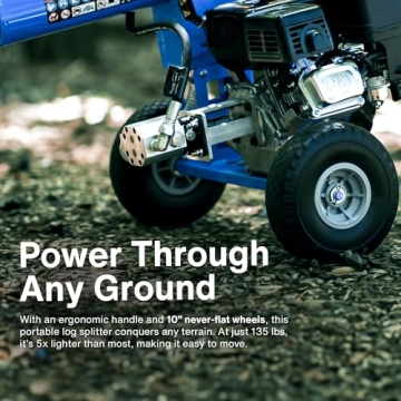 Portable 20 Ton Landworks Log Splitter for Efficient Wood Splitting