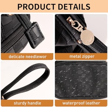 Abiudeng Large Makeup Bag for Women Waterproof Cosmetic Organizer