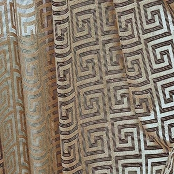 Luxurious MYRU Black and Gold Sheer Curtains for Home