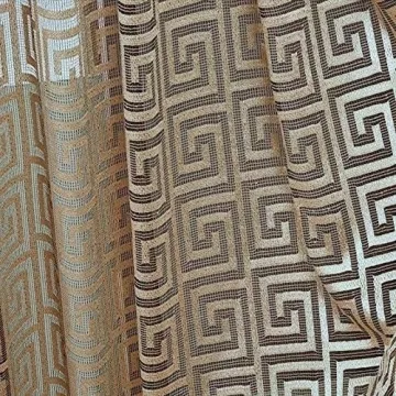 Luxurious MYRU Black and Gold Sheer Curtains for Home