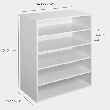 ClosetMaid 1565 Stackable 5-Shelf Organizer for Effortless Storage