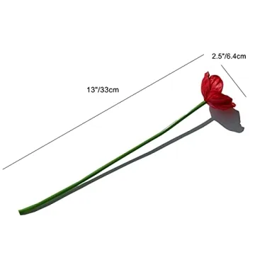 Mandy's 30pcs Red Artificial Poppy Flowers for Events