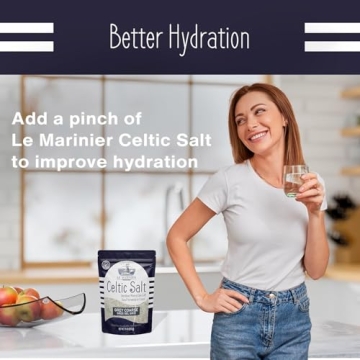 Le Marinier French Sea Salt Grey Coarse, 1.1lb - 18oz. Mineral Rich 100% Natural and Unrefined Sea Salt Organic Mineral Coarse. Hand Harvested Mineral Salt, Sel Gris (1.1lb Grey Coarse)