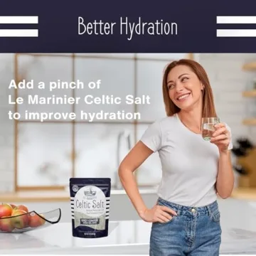 Le Marinier French Sea Salt Grey Coarse, 1.1lb - 18oz. Mineral Rich 100% Natural and Unrefined Sea Salt Organic Mineral Coarse. Hand Harvested Mineral Salt, Sel Gris (1.1lb Grey Coarse)