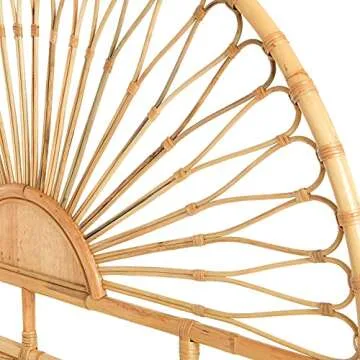Stylish Creative Co-Op Rattan Headboard for King-Size Beds