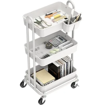 Simple Houseware Rolling Utility Cart for Home Organization