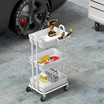 Simple Houseware Rolling Utility Cart for Home Organization
