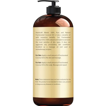 Pure Fractionated Coconut Oil for Skin and Hair Care