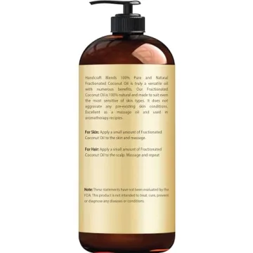 Pure Fractionated Coconut Oil for Skin and Hair Care
