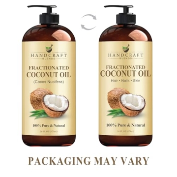 Pure Fractionated Coconut Oil for Skin and Hair Care