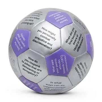 Trainers Warehouse Diversity Thumball 6” | Icebreaker and Conversation Starter | Fun, Safe & Easy to Facilitate Prompts for Conversations About Diversity | 32 Prompts