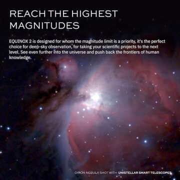 UNISTELLAR - Equinox 2 - Smart Digital Telescope - Ideal for All Users - iPhone and Android Compatible - 114mm Aperture