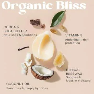 Organic Lip Balm 4 Pack Vanilla & Honey Gifts for All