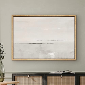 Modern Gray Watercolor Landscape Canvas Print for All Spaces