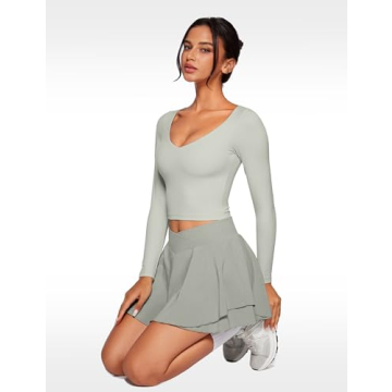 Stylish INGIA V-Neck Workout Crop Top for Active Women