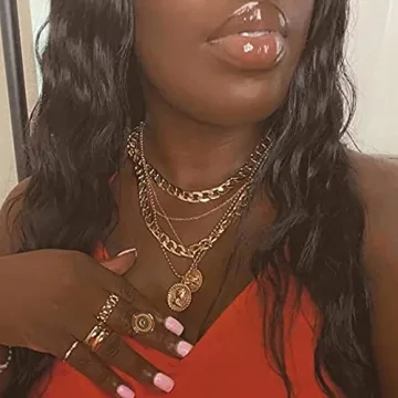 Elegant Cysincos Layered Necklaces for Women and Teens