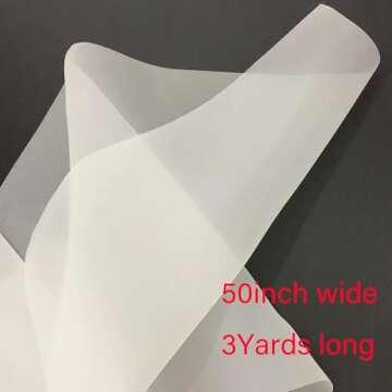 Soply White 3 Yards 50Inches(1.27m) Wide 110 Mesh Silk Screen Printing