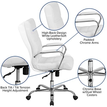 Whitney High-Back Swivel LeatherSoft Office Chair Comfort