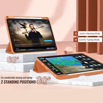 ZryXal iPad Pro 11 Case 2022-2020 with Pencil Holder