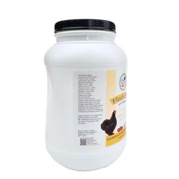 Fresh Eggs Daily Flock Flax Feed Supplement Vitamins for Backyard Chickens and Ducks 4LB