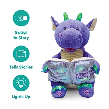 Cuddle Barn Dalton Dragon 12" Animated Storytelling Plush Toy