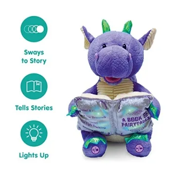 Cuddle Barn Dalton Dragon 12" Animated Storytelling Plush Toy