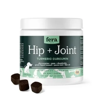 Fera Pet Organics Hip + Joint Supplement - Vet Created, Soft Chewy, for Dogs