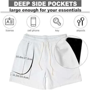 AIMPACT Men's Athletic Shorts Comfortable Cotton Gym Wear