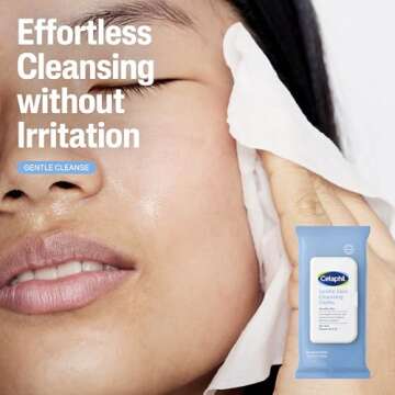 Cetaphil Winter Essentials Skin Care Set, Gentle Skin Cleansing Cloth Face Wipes 25 Count, Daily Fac...