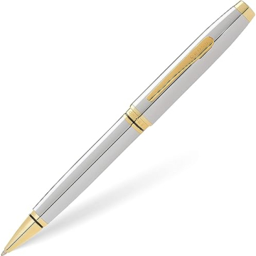 Luxury Cross Coventry Chrome & Gold Ballpoint Pen