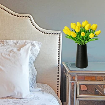 Mandy's Yellow Artificial Tulip Flowers 20pcs - Home Decor