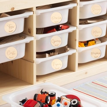 Personalized Wooden Toy Storage Tags for Modern Organization