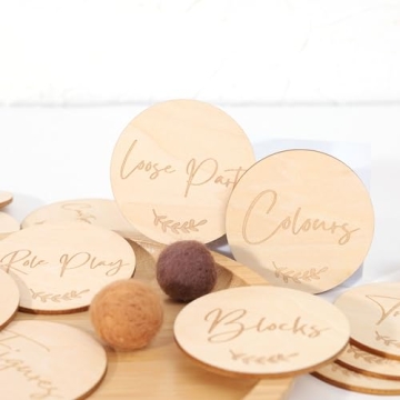 Personalized Wooden Toy Storage Tags for Modern Organization