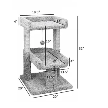 New Cat Condos Large Cat Play Perch – Fully Assembled