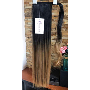 22-Inch Ombre Ponytail Hair Extensions for Effortless Style