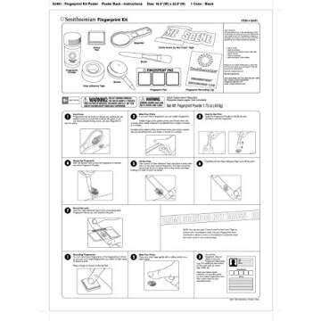 Smithsonian Science Activities Smithsonian Finger Print Kit Gray
