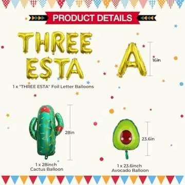 Three Esta Birthday Decorations Mexican Third Birthday Party Decoration 3rd Birthday Decorations Three Birthday Decorations Fiesta Birthday Party Decoration Cinco De Mayo Mexican Taco Party Decoration
