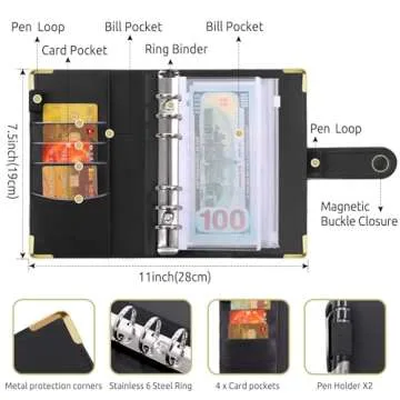 SKYDUE Budget Binder for Easy Cash Management