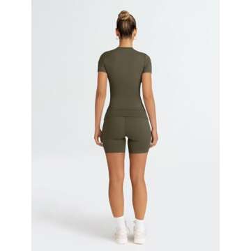 Trendy Queen Womens 2 Piece Workout Sets Short Matching Lounge Sets Summer Clothes Going Out Gym Outfits