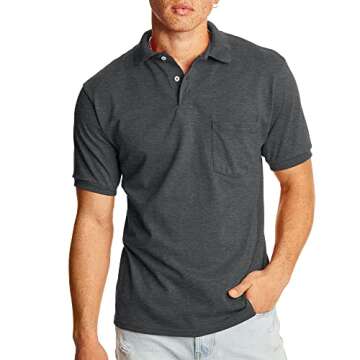 Comfort Meets Style: Hanes Men's Polo Shirt Pack of 2