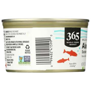 365 by Whole Foods Market, Salmon Alaskan Wild Red Sockeye, 7.5 Ounce