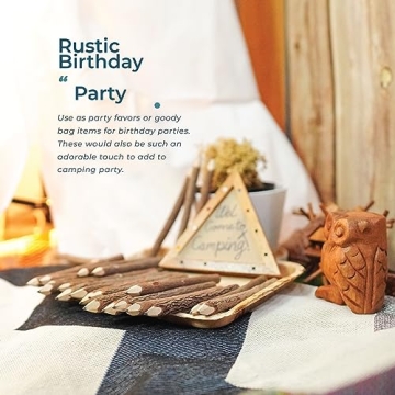 Rustic Wooden Tree Twig Pencils Set for Kids and Artists