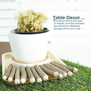 Rustic Wooden Tree Twig Pencils Set for Kids and Artists