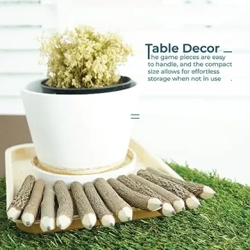 Rustic Wooden Tree Twig Pencils Set for Kids and Artists